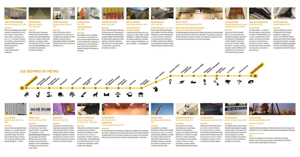 Accompagnement démarche artistique du réseau Tisséo A